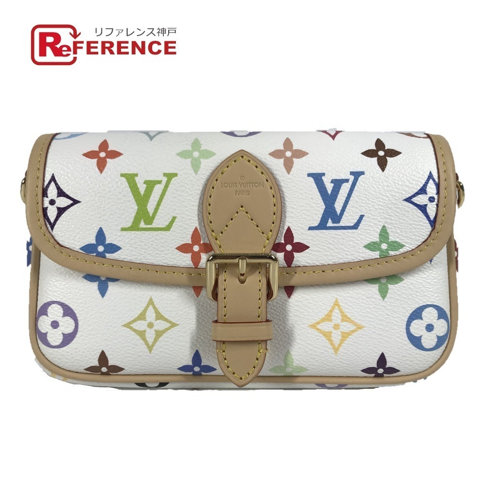 Louis Vuitton Multicolor LV TM Diane Murakami Crossbody Flap Bag White